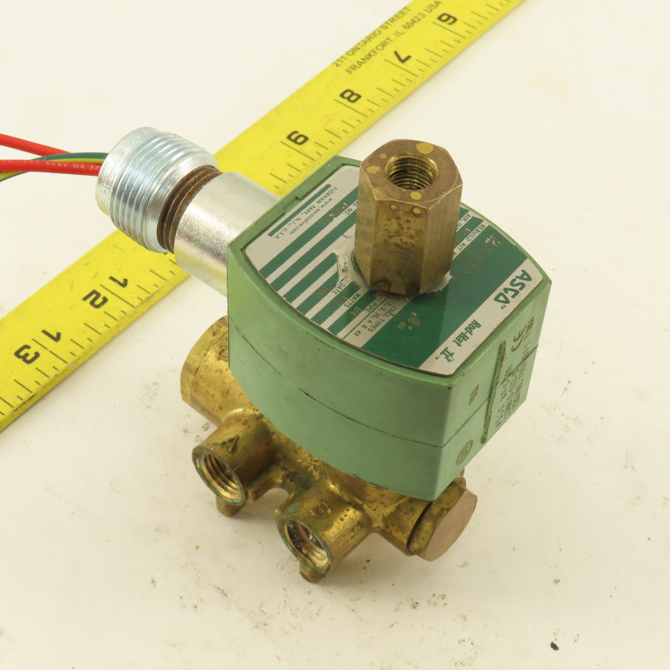 Asco 8345G001 4-WAY 1/4"NPT Solenoid Valve 120/60 110/50 VAC