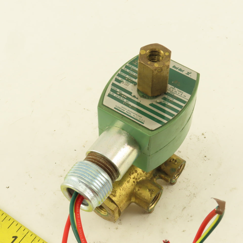 Asco 8345G001 4-WAY 1/4"NPT Solenoid Valve 120/60 110/50 VAC