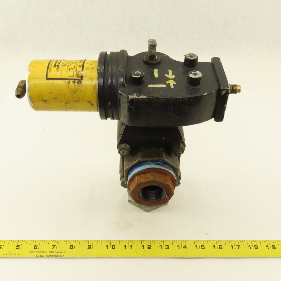 Worcester AT416TSE 2" NPT 3-Way Pneumatic Actuator Valve