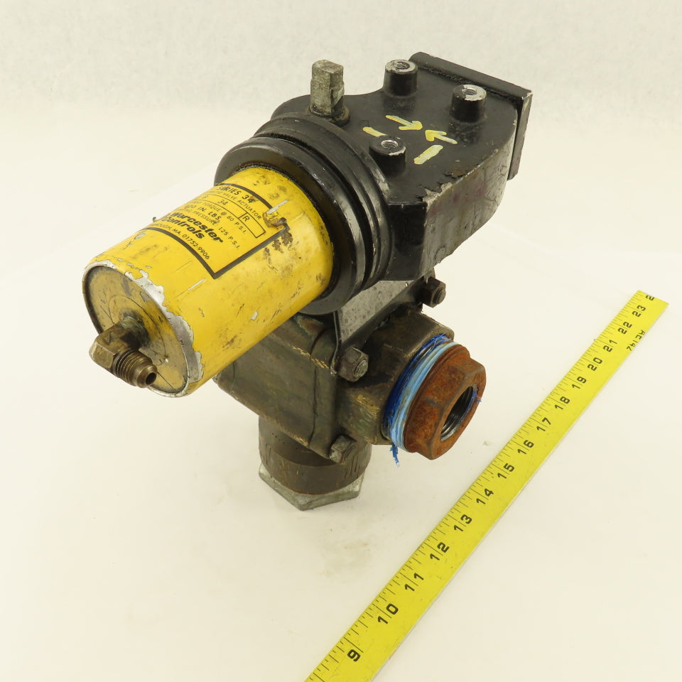 Worcester AT416TSE 2" NPT 3-Way Pneumatic Actuator Valve