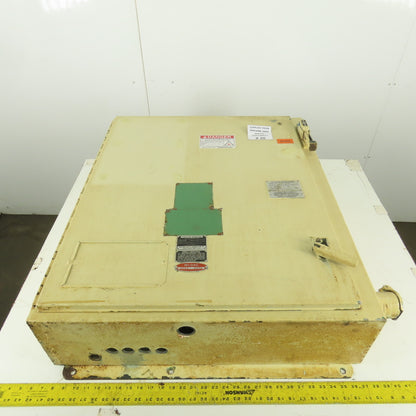 Hinged Door Electrical Enclosure 36x30x8" W/Back Plate & 30A Fusible Disconnect