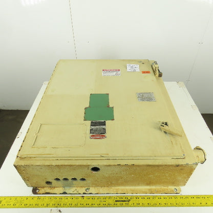 Hinged Door Electrical Enclosure 36x30x8" W/Back Plate & 30A Fusible Disconnect