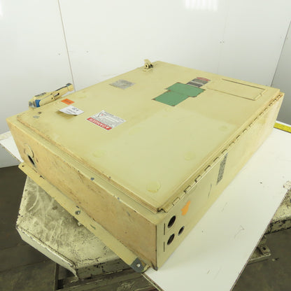 Hinged Door Electrical Enclosure 36x30x8" W/Back Plate & 30A Fusible Disconnect