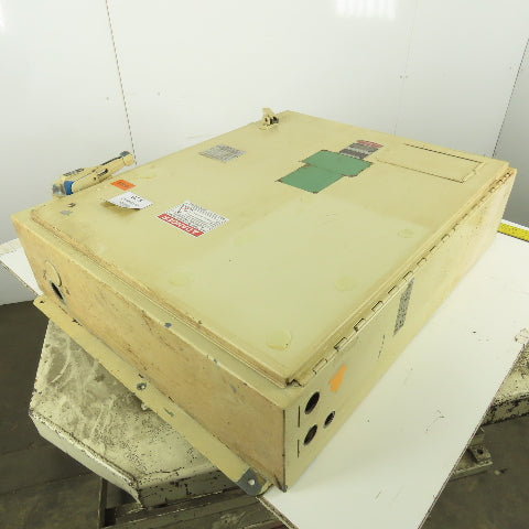 Hinged Door Electrical Enclosure 36x30x8" W/Back Plate & 30A Fusible Disconnect