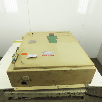 Hinged Door Electrical Enclosure 36x30x8" W/Back Plate & 30A Fusible Disconnect