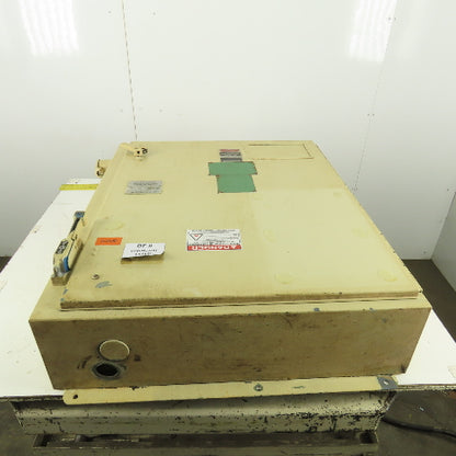Hinged Door Electrical Enclosure 36x30x8" W/Back Plate & 30A Fusible Disconnect