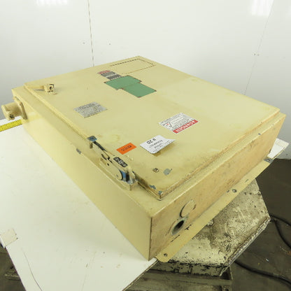 Hinged Door Electrical Enclosure 36x30x8" W/Back Plate & 30A Fusible Disconnect