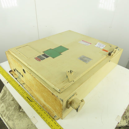 Hinged Door Electrical Enclosure 36x30x8" W/Back Plate & 30A Fusible Disconnect
