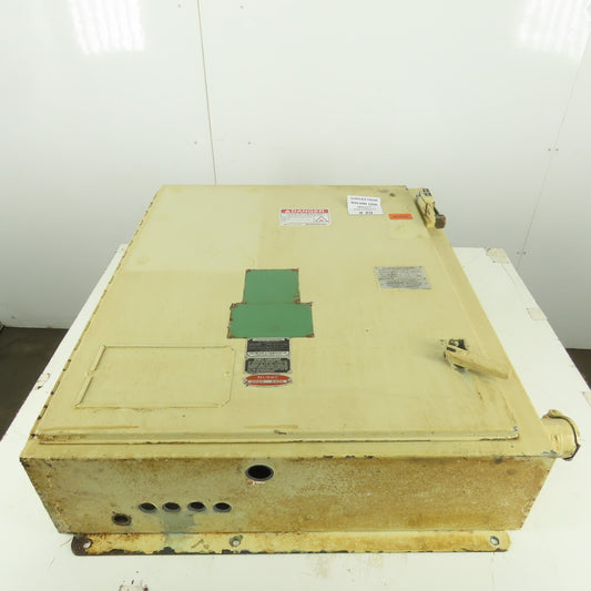 Hinged Door Electrical Enclosure 36x30x8" W/Back Plate & 30A Fusible Disconnect