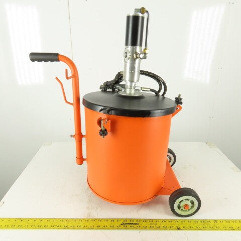 Westward 45CT58 Portable 9 Gallon 66LB Capacity Air Operated Grease Pump 50:1