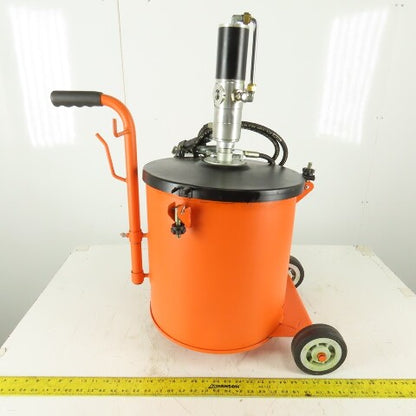 Westward 45CT58 Portable 9 Gallon 66LB Capacity Air Operated Grease Pump 50:1