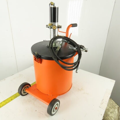 Westward 45CT58 Portable 9 Gallon 66LB Capacity Air Operated Grease Pump 50:1