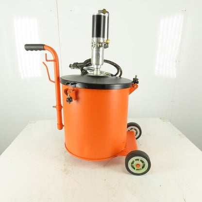 Westward 45CT58 Portable 9 Gallon 66LB Capacity Air Operated Grease Pump 50:1