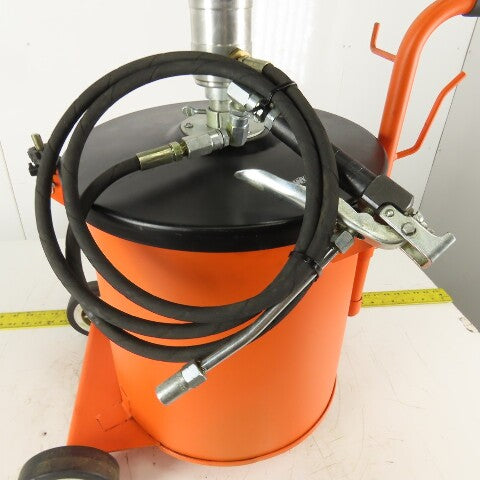 Westward 45CT58 Portable 9 Gallon 66LB Capacity Air Operated Grease Pump 50:1