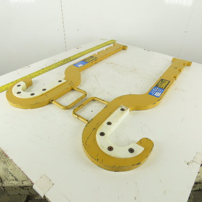 Contrex Cranes Hook Inserts 3000lb Cap Lifting Beam Replacement Hooks Lot of 2