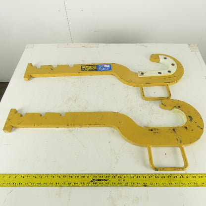 Contrex Cranes Hook Inserts 3000lb Cap Lifting Beam Replacement Hooks Lot of 2