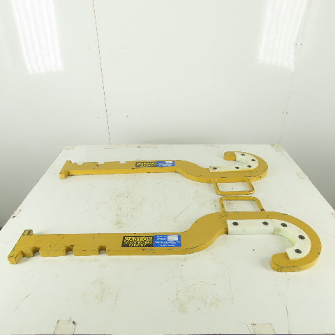 Contrex Cranes Hook Inserts 3000lb Cap Lifting Beam Replacement Hooks Lot of 2