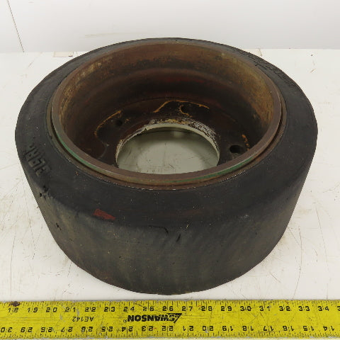Clark 18x7x12-1/8 Forklift Steer Tire W/Rim 5 Bolt 5-1/2"