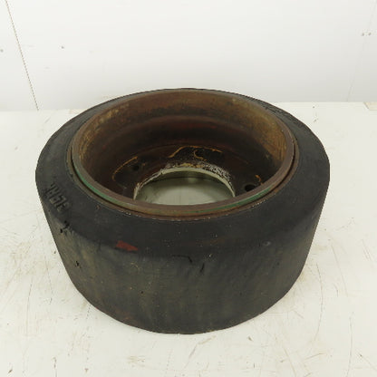 Clark 18x7x12-1/8 Forklift Steer Tire W/Rim 5 Bolt 5-1/2"