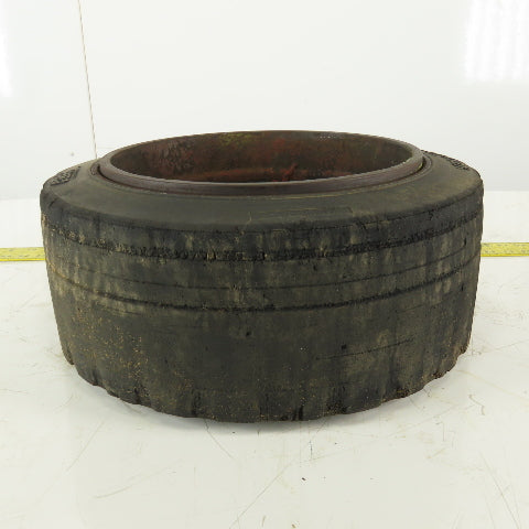 Clark 18x7x12-1/8 Forklift Steer Tire W/Rim 5 Bolt 5-1/2"