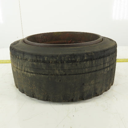 Clark 18x7x12-1/8 Forklift Steer Tire W/Rim 5 Bolt 5-1/2"