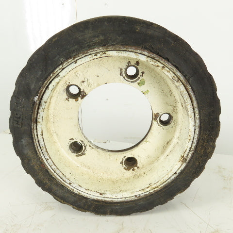 Clark 18x7x12-1/8 Forklift Steer Tire W/Rim 5 Bolt 5-1/2"