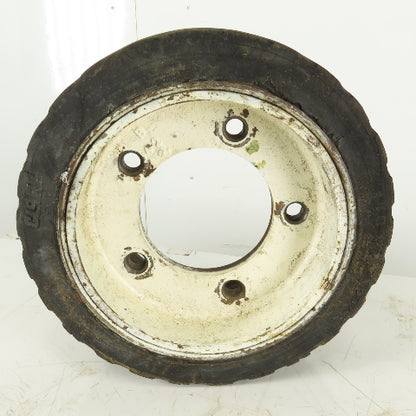 Clark 18x7x12-1/8 Forklift Steer Tire W/Rim 5 Bolt 5-1/2"