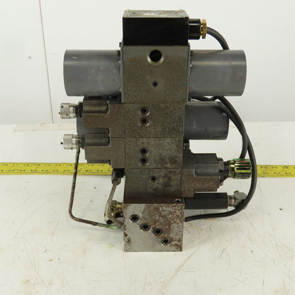Vickers DG4L-3-6C-PL2-H-11 3 Way Float Center Metered Check Valve Manifold 24VDC