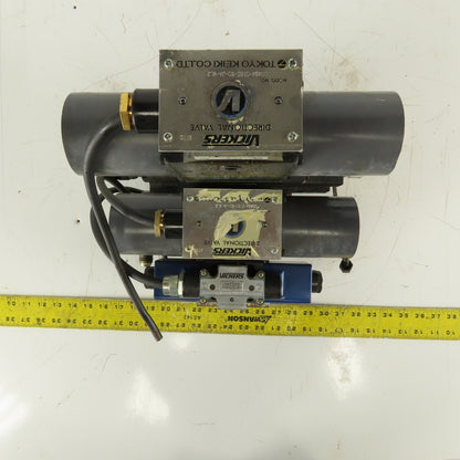 Vickers DG4L-3-6C-PL2-H-11 3 Way Float Center Metered Check Valve Manifold 24VDC
