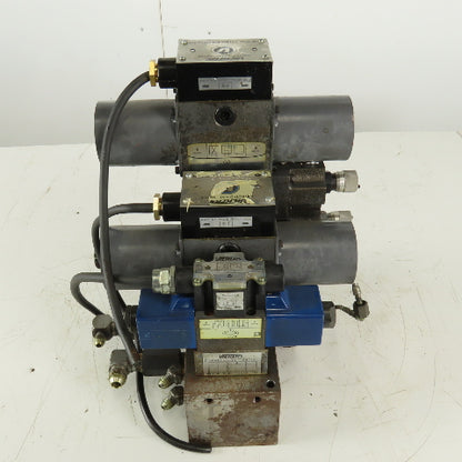 Vickers DG4L-3-6C-PL2-H-11 3 Way Float Center Metered Check Valve Manifold 24VDC