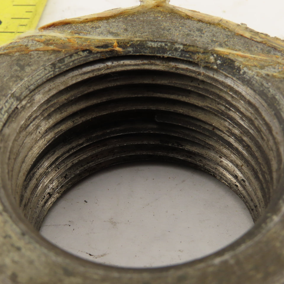 1-1/2"-8 Slotted Locknut 2-5/8" Across Flats 1-3/16" Thick