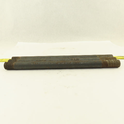1"-8 x 14-1/2" Double Ended Threaded Stud 2-1/4" x 1-1/4" Thread Length Lot Of 3