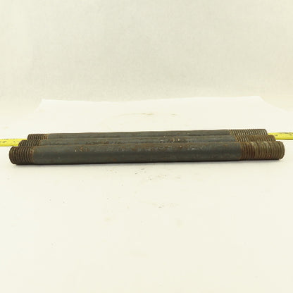 1"-8 x 14-1/2" Double Ended Threaded Stud 2-1/4" x 1-1/4" Thread Length Lot Of 3