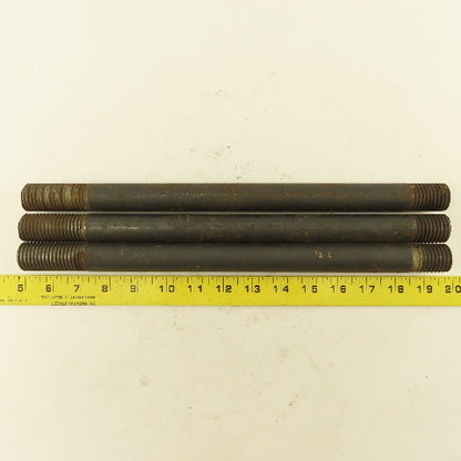 1"-8 x 14-1/2" Double Ended Threaded Stud 2-1/4" x 1-1/4" Thread Length Lot Of 3