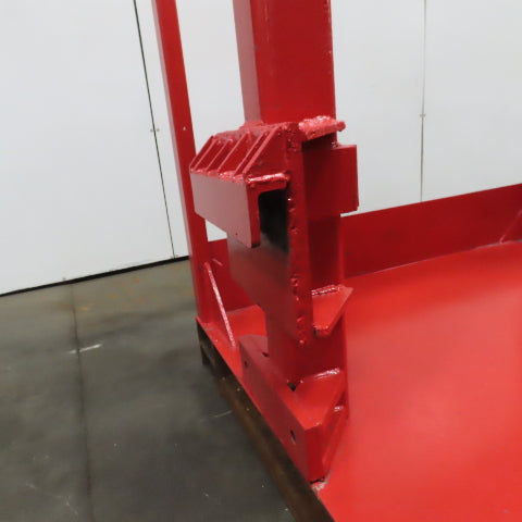 Carriage Mounted Fixed Length High Lift Jib Forklift Attachment Class II W/Rack