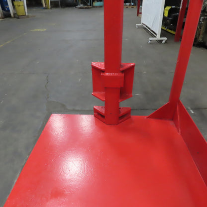 Carriage Mounted Fixed Length High Lift Jib Forklift Attachment Class II W/Rack