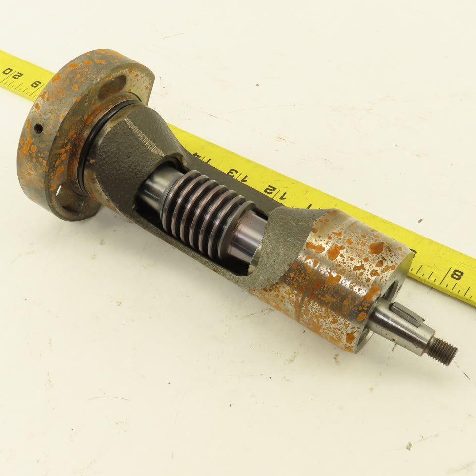 Nikken 5AX130 CNC Tilting Axis Worm Screw Shaft Assembly