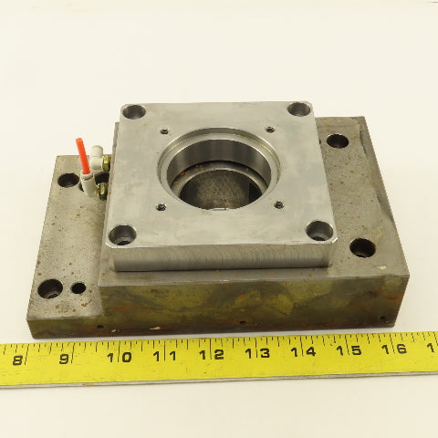 Nikken 5AX130 CNC Tilt Indexing Table Motor Flange Air Clamp Base Lot of 2