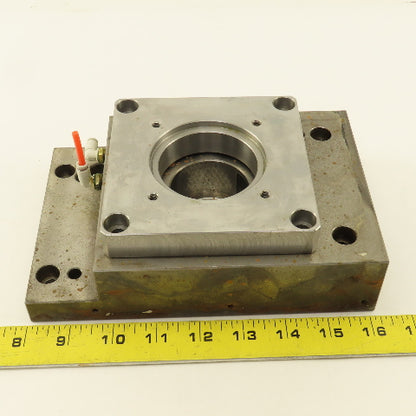 Nikken 5AX130 CNC Tilt Indexing Table Motor Flange Air Clamp Base Lot of 2
