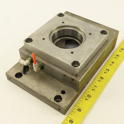 Nikken 5AX130 CNC Tilt Indexing Table Motor Flange Air Clamp Base Lot of 2