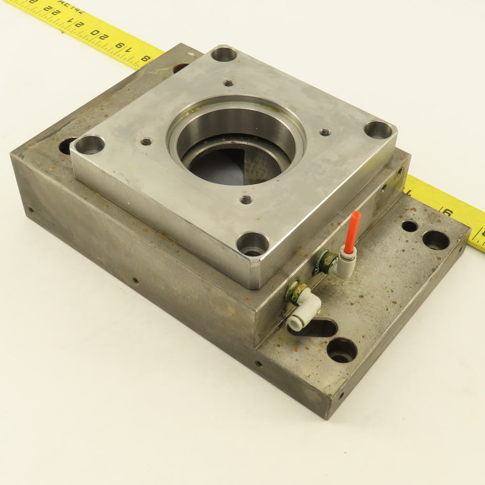 Nikken 5AX130 CNC Tilt Indexing Table Motor Flange Air Clamp Base Lot of 2