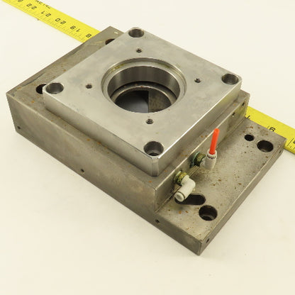 Nikken 5AX130 CNC Tilt Indexing Table Motor Flange Air Clamp Base Lot of 2
