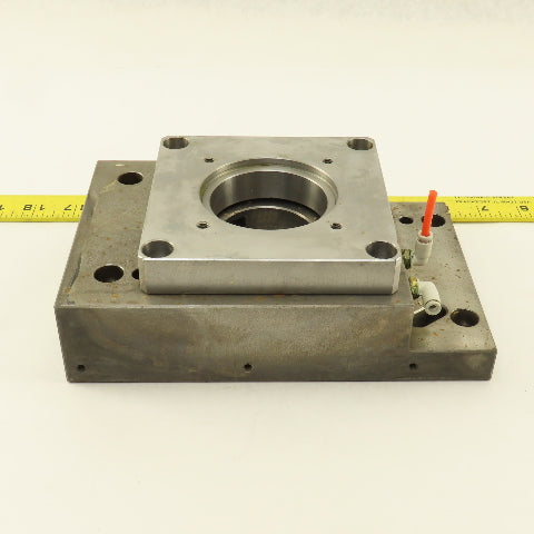Nikken 5AX130 CNC Tilt Indexing Table Motor Flange Air Clamp Base Lot of 2