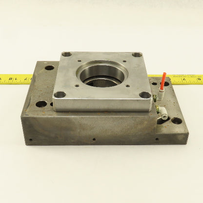 Nikken 5AX130 CNC Tilt Indexing Table Motor Flange Air Clamp Base Lot of 2