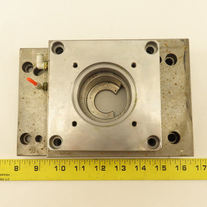 Nikken 5AX130 CNC Tilt Indexing Table Motor Flange Air Clamp Base Lot of 2