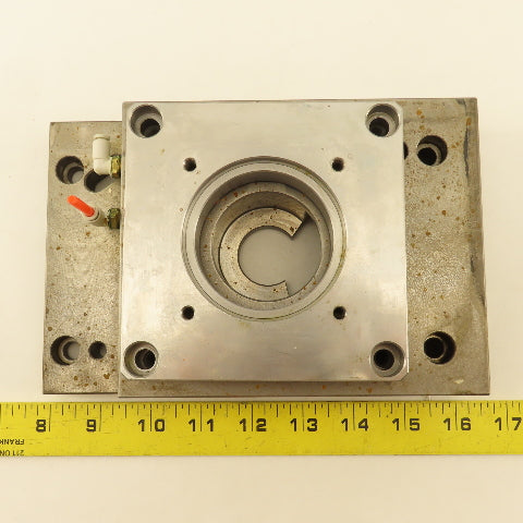 Nikken 5AX130 CNC Tilt Indexing Table Motor Flange Air Clamp Base Lot of 2