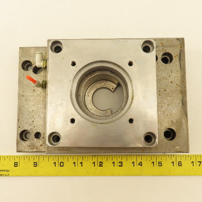 Nikken 5AX130 CNC Tilt Indexing Table Motor Flange Air Clamp Base Lot of 2