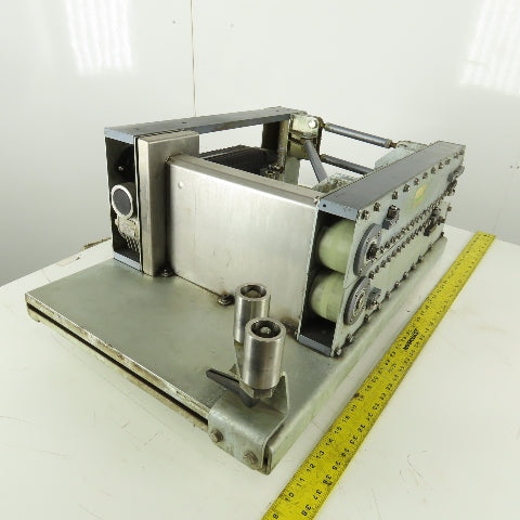 2" Wide x 24" Long Adjustable Material Pinch Servo Drive Feed Belt Conveyor