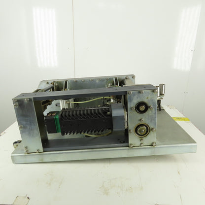 2" Wide x 24" Long Adjustable Material Pinch Servo Drive Feed Belt Conveyor