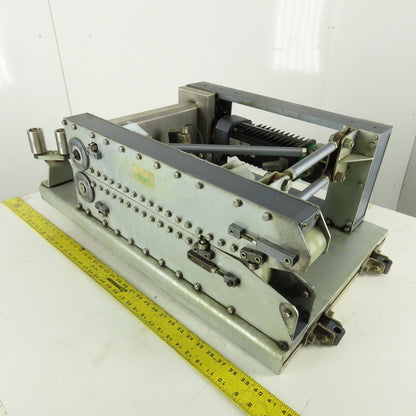 2" Wide x 24" Long Adjustable Material Pinch Servo Drive Feed Belt Conveyor